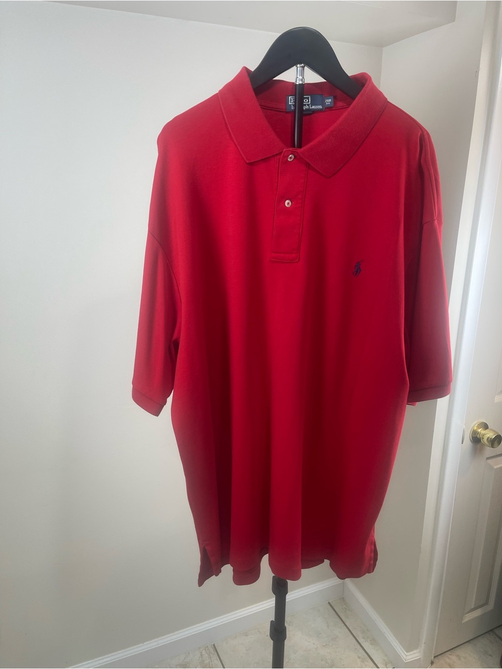 Ralph Lauren Red Short-Sleeve Polo with Embroidered Pony